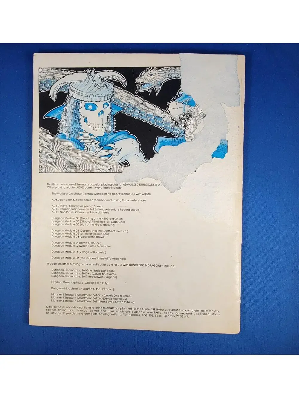 AD&D The Rogues Gallery TSR 9031 Character Reference Book D&D 1st Edition 1980